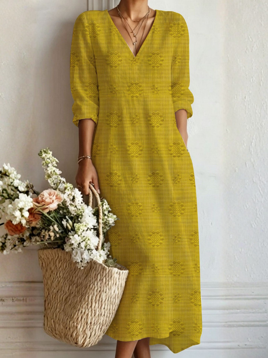 Daisy | Golden Yellow Maxi Dress