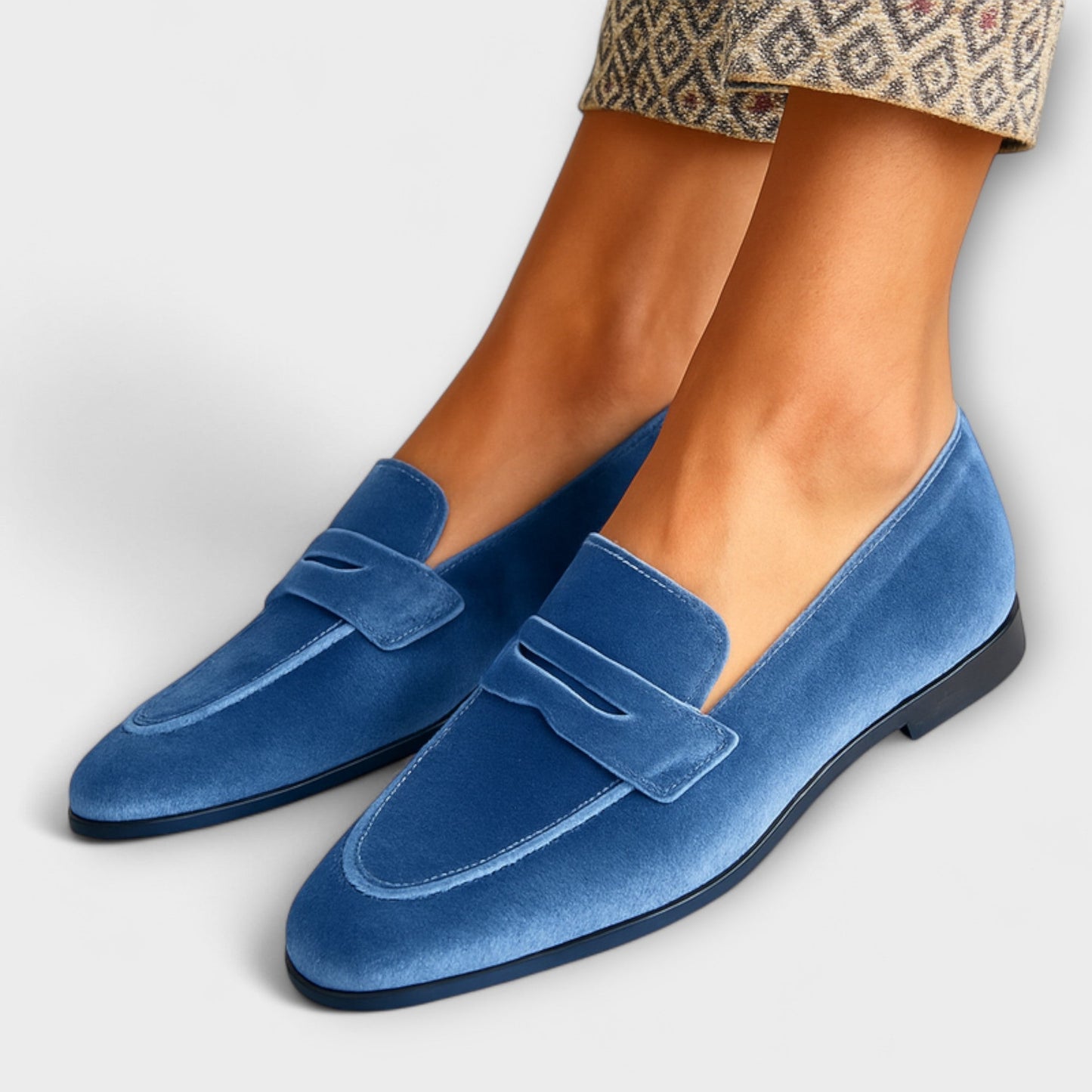 Louise - Mjuk Velour Loafers