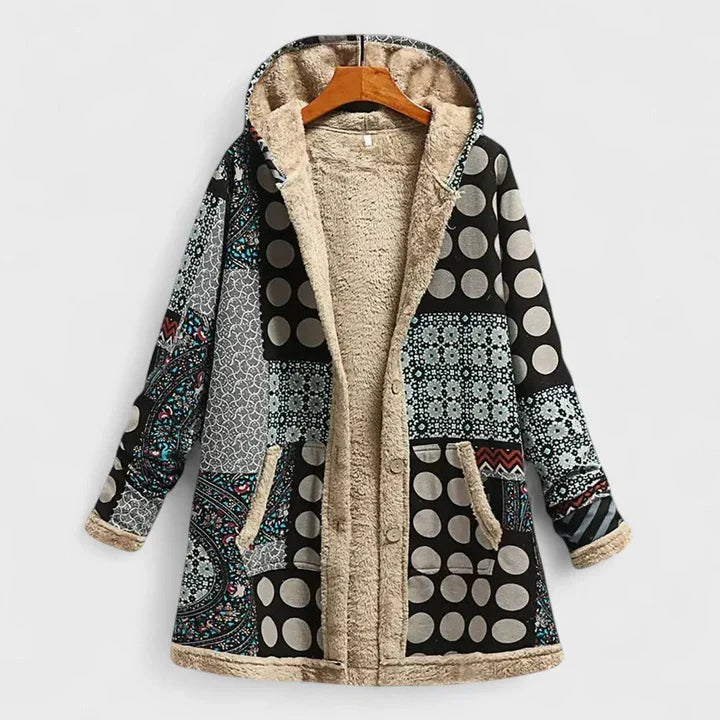 Sienna | The Cosy Vintage Parka - Black Grey