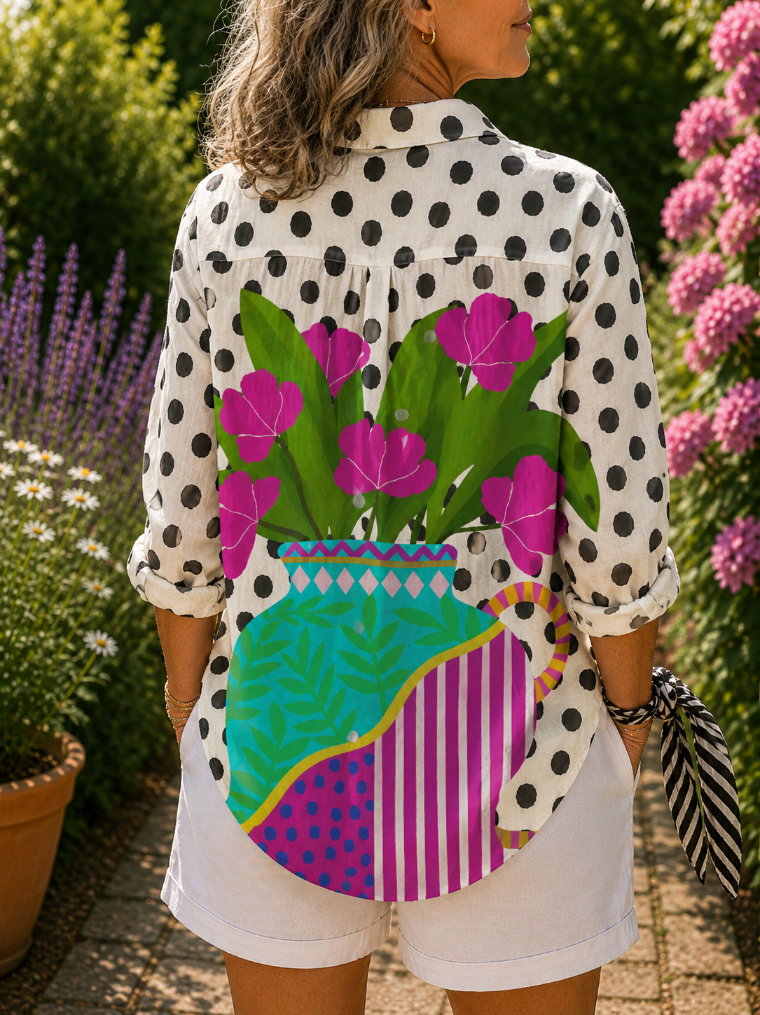 Emma | Flower Vase Blouse