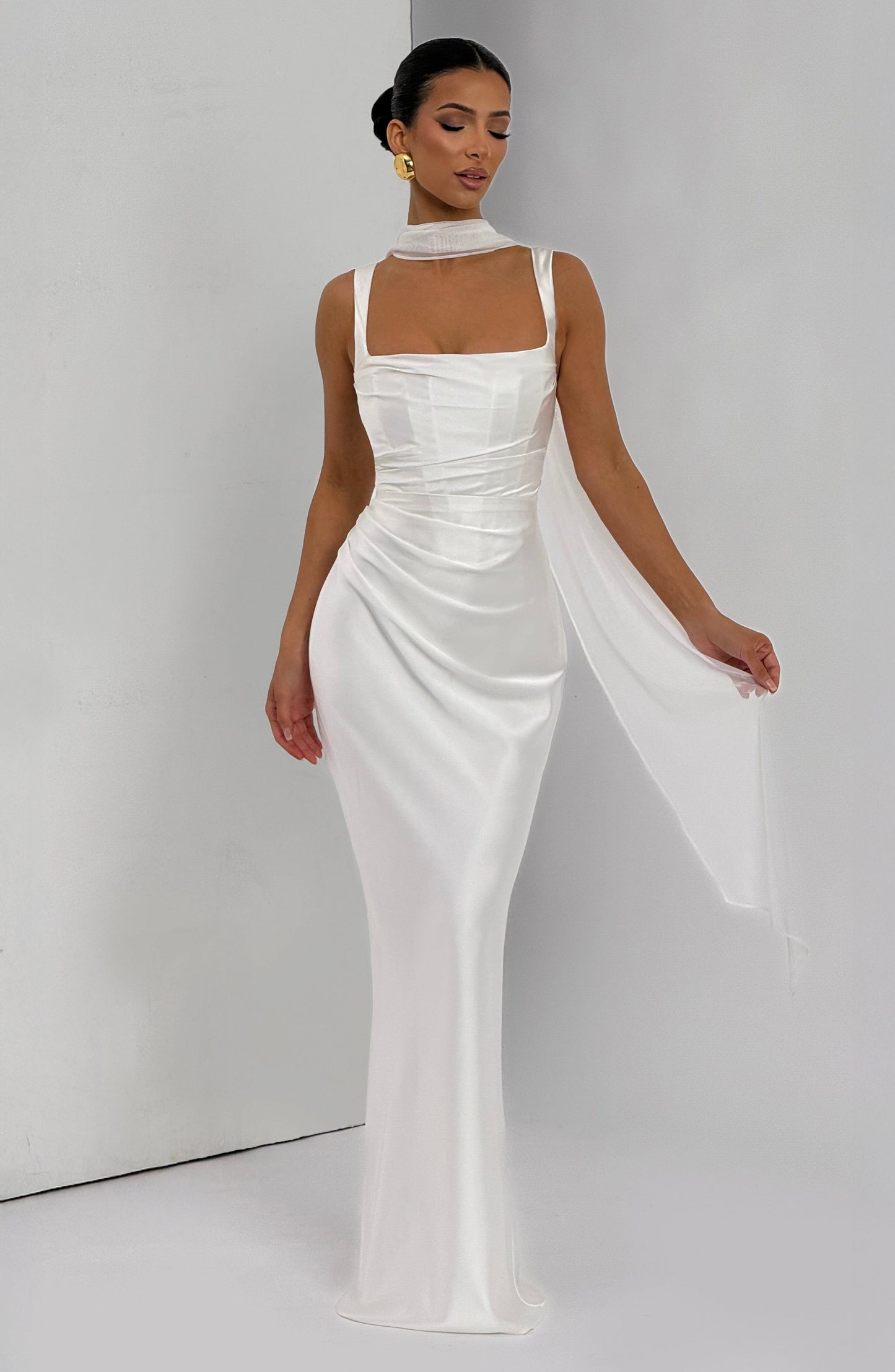 ANNA & JANE MELBOURNE | SQUARE NECK MAXI DRESS FOR WOMEN