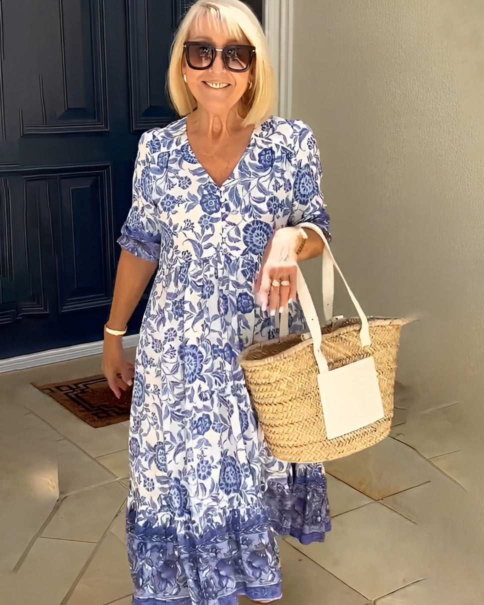 Keisha Floral Maxi Dress lifestyle