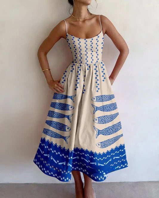 Heidi - Blue Harbour Midi Dress