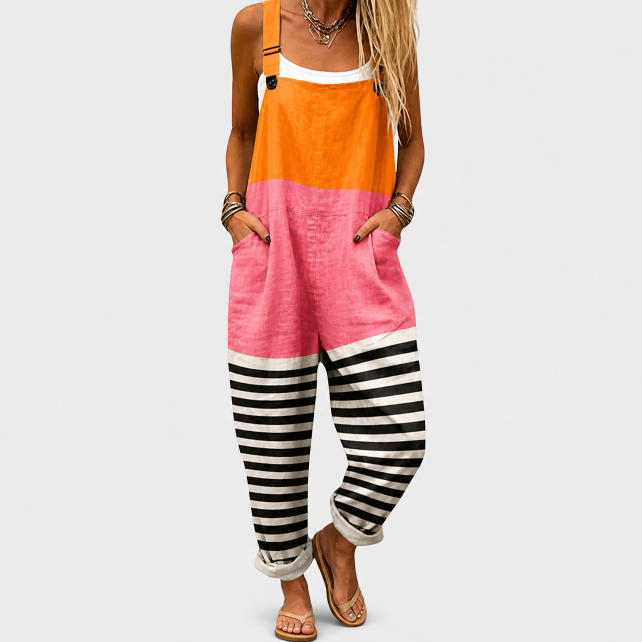 Sadie™ | Bold Colourblock Jumpsuit