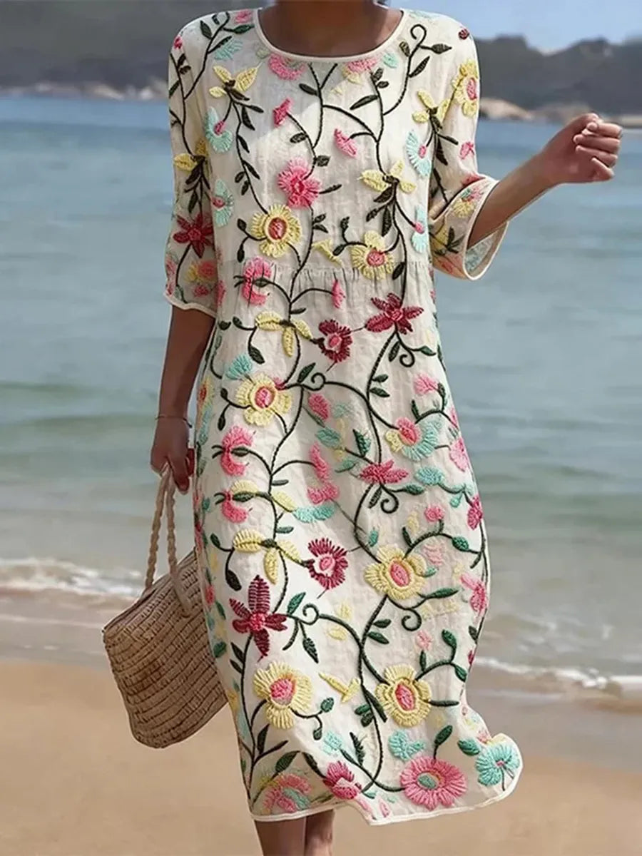 Rebecca | Flowing Floral Maxi Dress