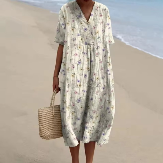 Ava™ | Vintage Floral Beach Dress