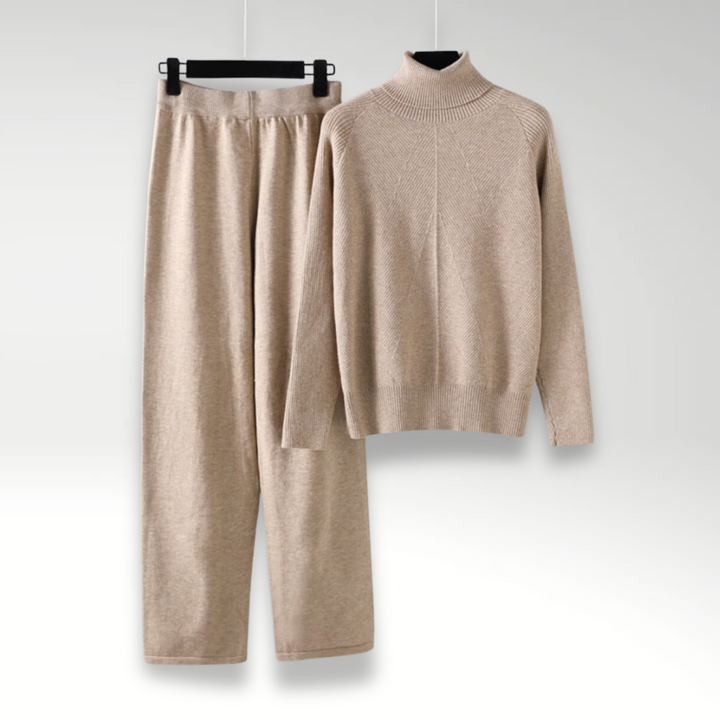 Elise | Conjunto de dos piezas Lounge de punto trenzado