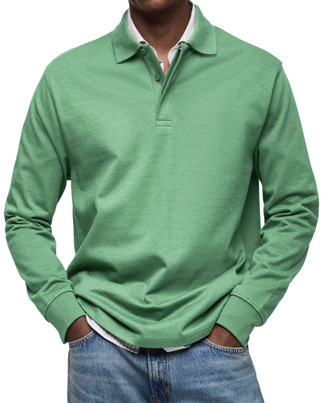 POLO DE LUJO DE MANGAS LARGAS