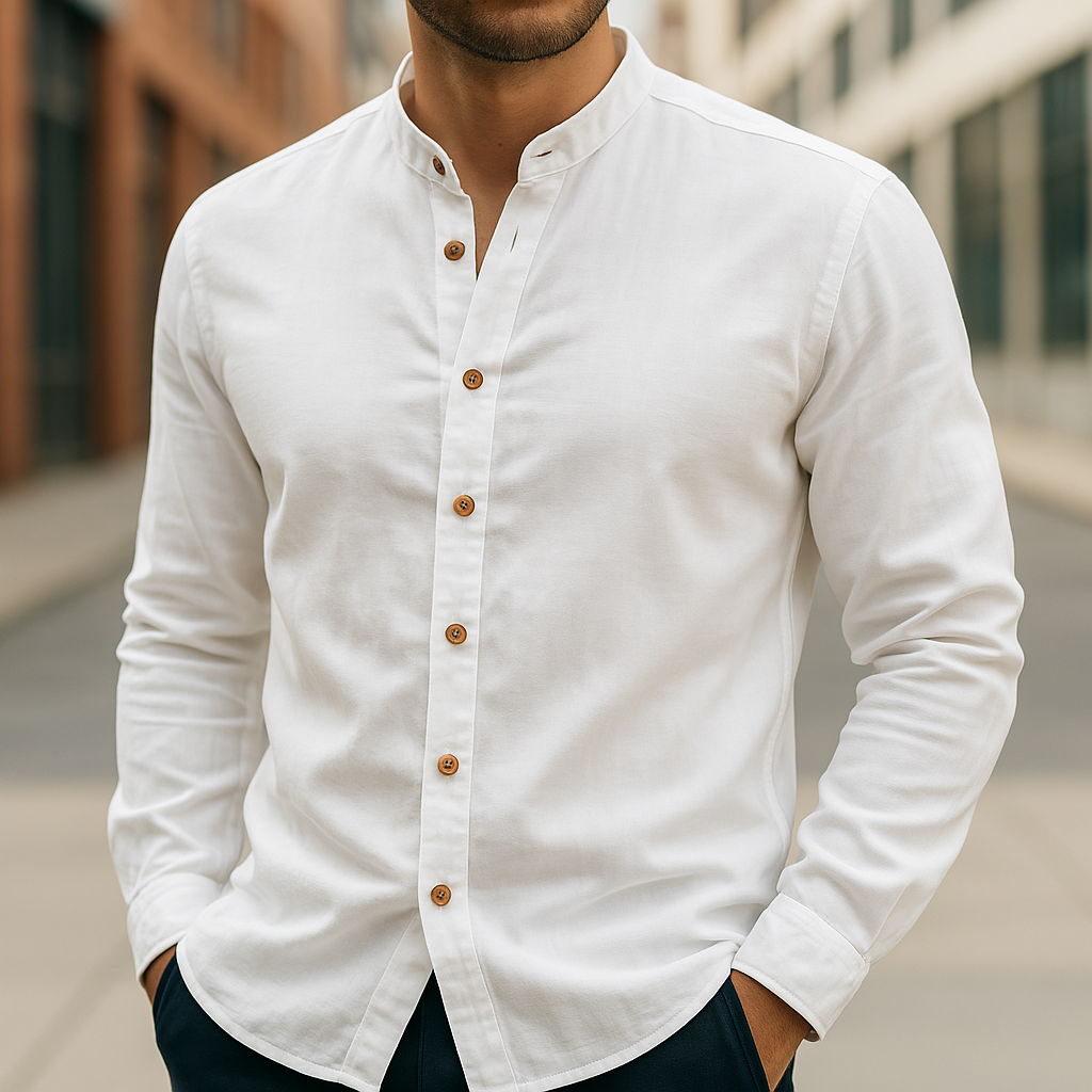 CAMISA DE LINO Y ALGODÓN
