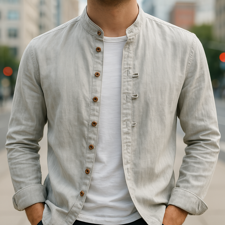 CAMISA DE LINO Y ALGODÓN