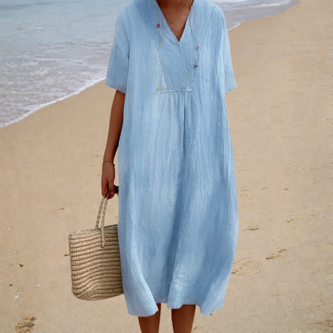 Emily – Relaxed Blue Summer Dress