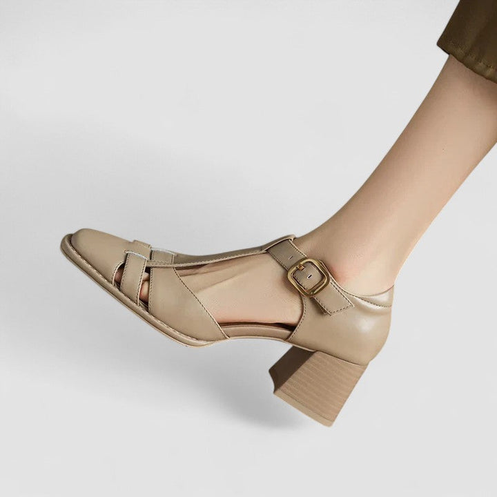 Scarlett | Sandalias ortopédicas T-Strap con talones