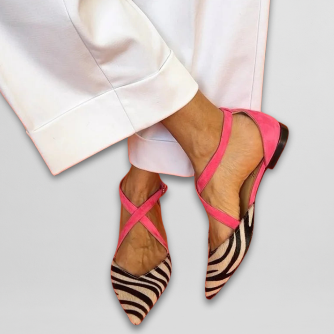 Fern Ballet Flats with Straps