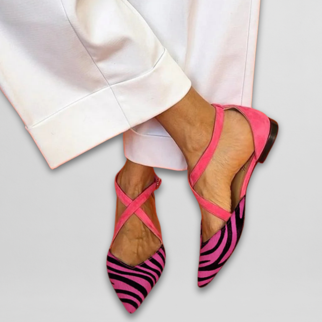 Fern Ballet Flats with Straps
