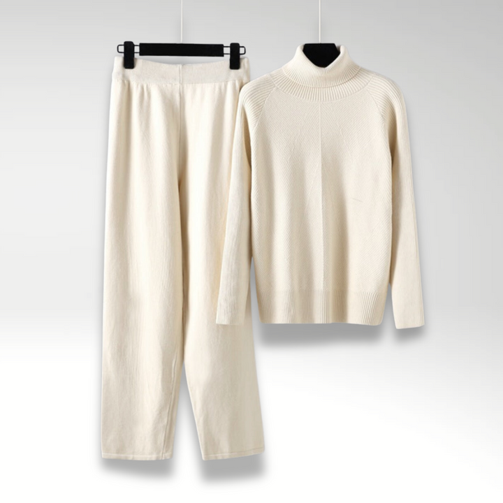 Elise | Conjunto de dos piezas Lounge de punto trenzado