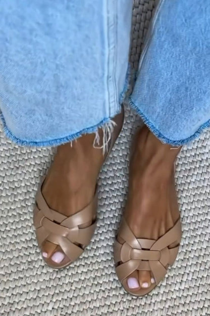 Willow – Woven Flat Sandals