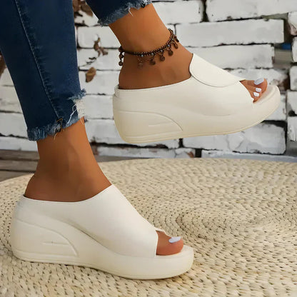 Eliza | Orthopaedic Slip-on Wedge Sandals