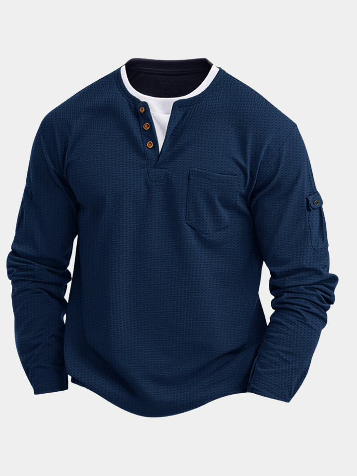 CAMISA MODERNA DE MANGAS LARGAS