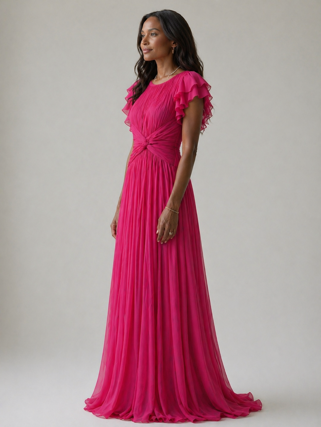 Juliette | Pleated Evening Dress