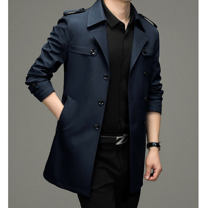 Chaqueta de Rompevientos Doble Botonadura para Hombre