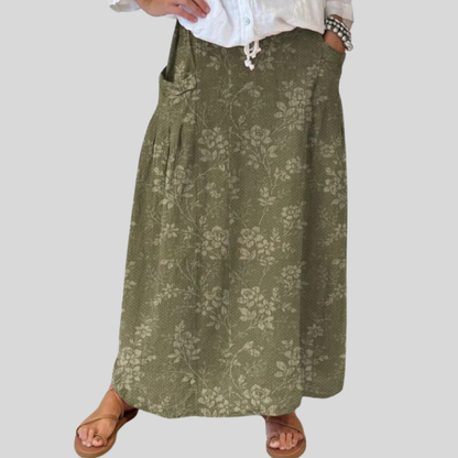 Lightweight Printed Skirt