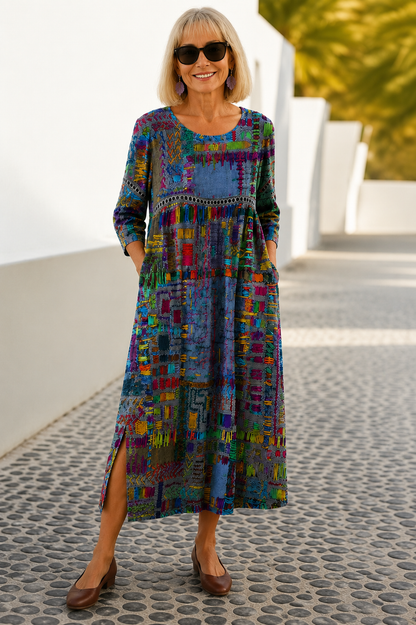 Eliana Printed Midi Dress