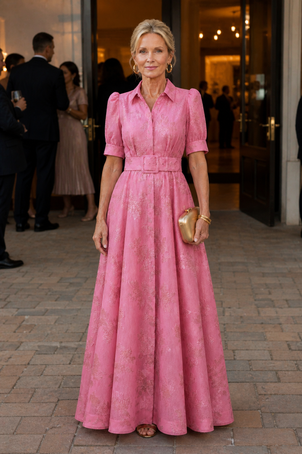 Camille | Belted Floral Maxi Dress