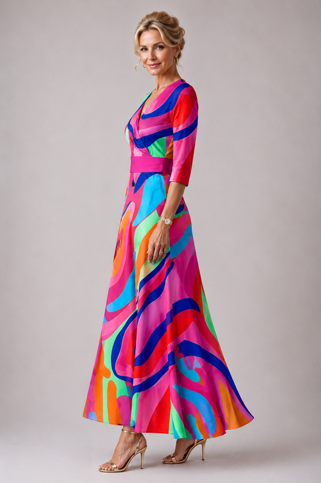 Amelia  | Comfortable dress for every day with V-neck