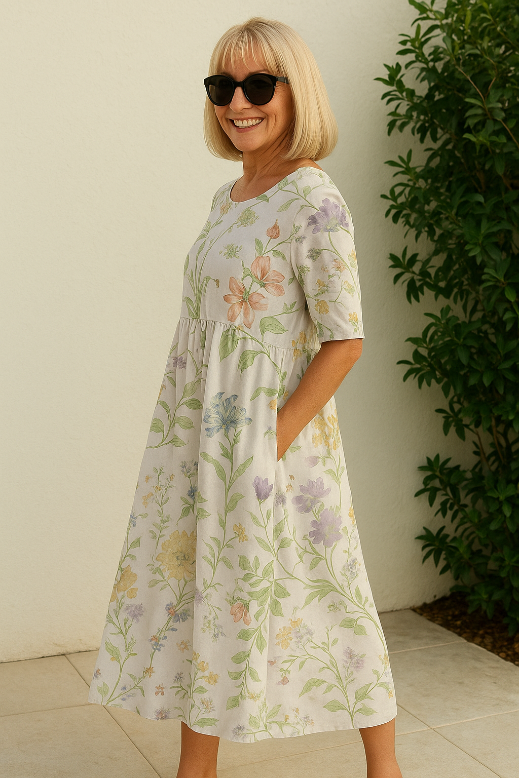 Elize Midi Dress detail