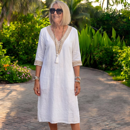 Élisa | Elegant Half-Sleeve Dress
