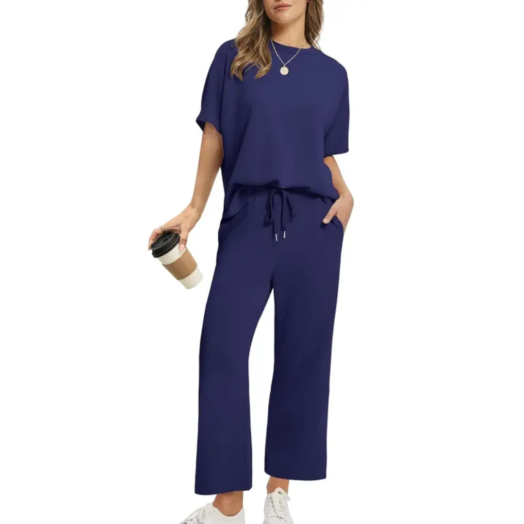Brisa™ | Conjunto de Dos Piezas de Pierna Ancha Oversized
