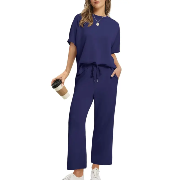 Brisa™ | Conjunto de Dos Piezas de Pierna Ancha Oversized