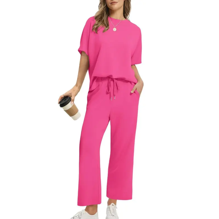 Brisa™ | Conjunto de Dos Piezas de Pierna Ancha Oversized