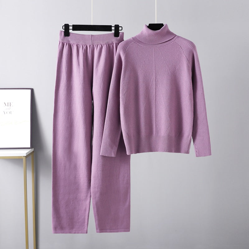Elise | Conjunto de dos piezas Lounge de punto trenzado
