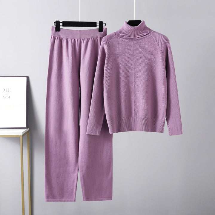 Elise | Conjunto de dos piezas Lounge de punto trenzado