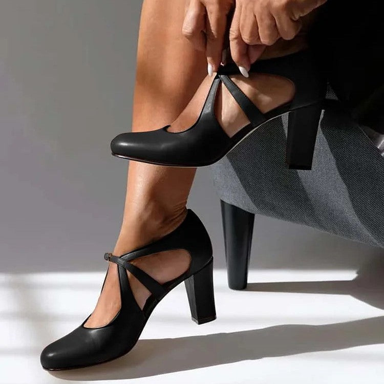 Camille™ | Elegantes Tacones de Cuero Confortables