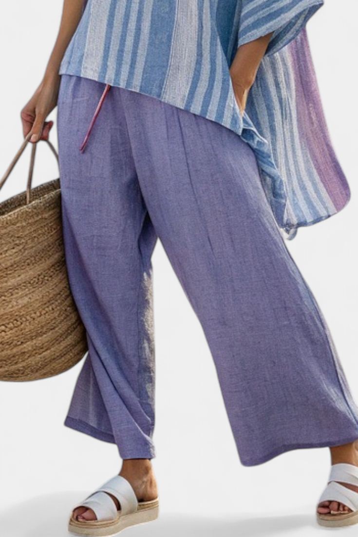 Clara | Top Lavanda & Azul Cielo & Pantalón