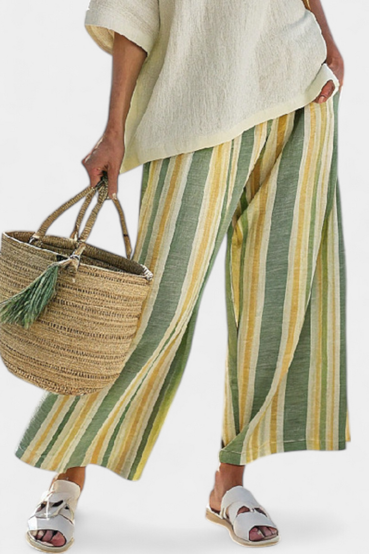 Juline | Top Chic & Pantalón Rayado