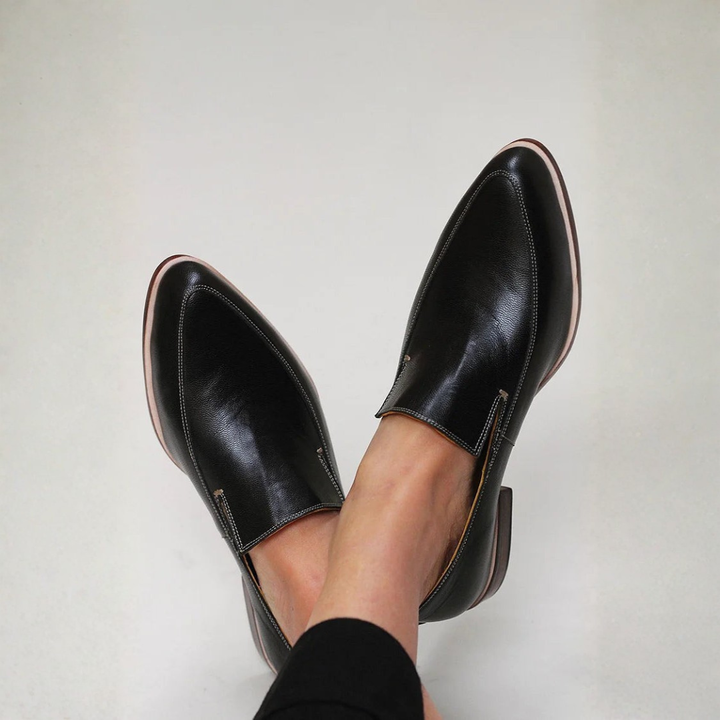 Zofia | Mocasín Patchwork Negro