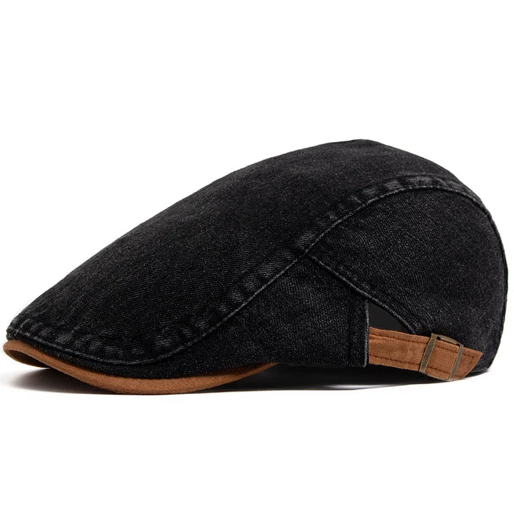 Antonio™ | Gorra plana de mezclilla premium – Estilo atemporal y comodidad diaria.