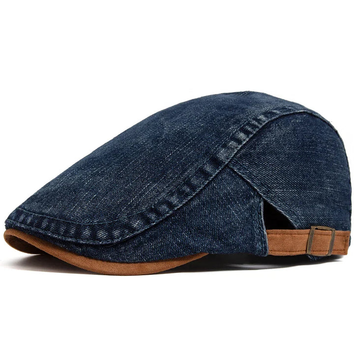 Antonio™ | Gorra plana de mezclilla premium – Estilo atemporal y comodidad diaria.