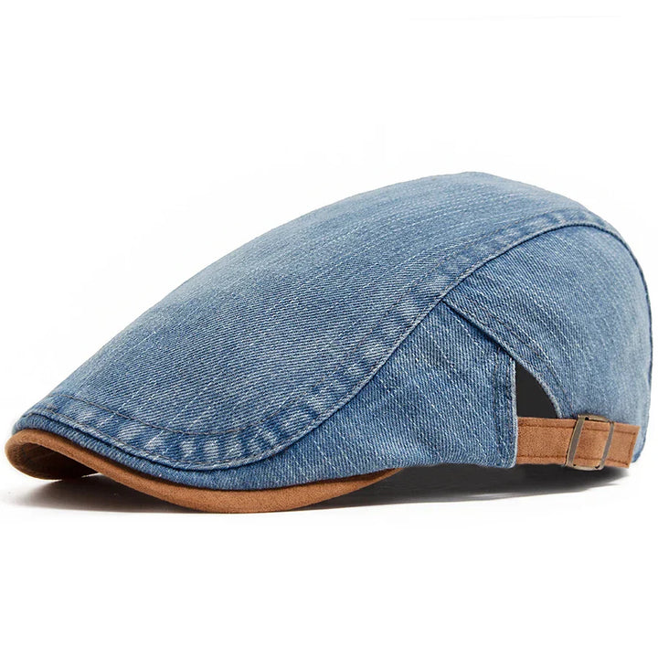 Antonio™ | Gorra plana de mezclilla premium – Estilo atemporal y comodidad diaria.