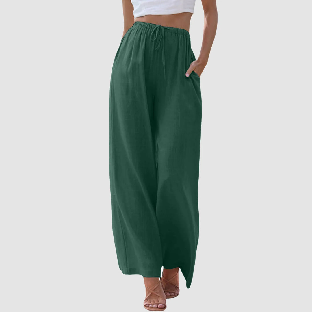 Kimberly | Pantalones anchos de cintura alta