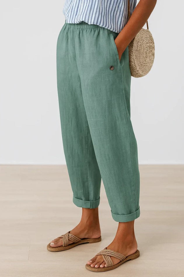 Romina™ Pantalones Atemporales de Lino y Algodón