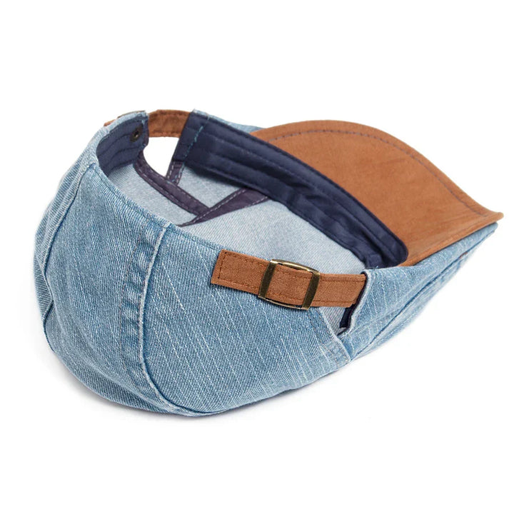 Antonio™ | Gorra plana de mezclilla premium – Estilo atemporal y comodidad diaria.