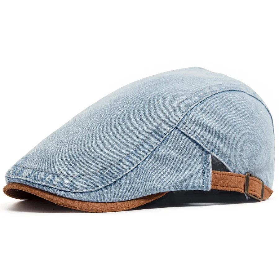 Antonio™ | Gorra plana de mezclilla premium – Estilo atemporal y comodidad diaria.