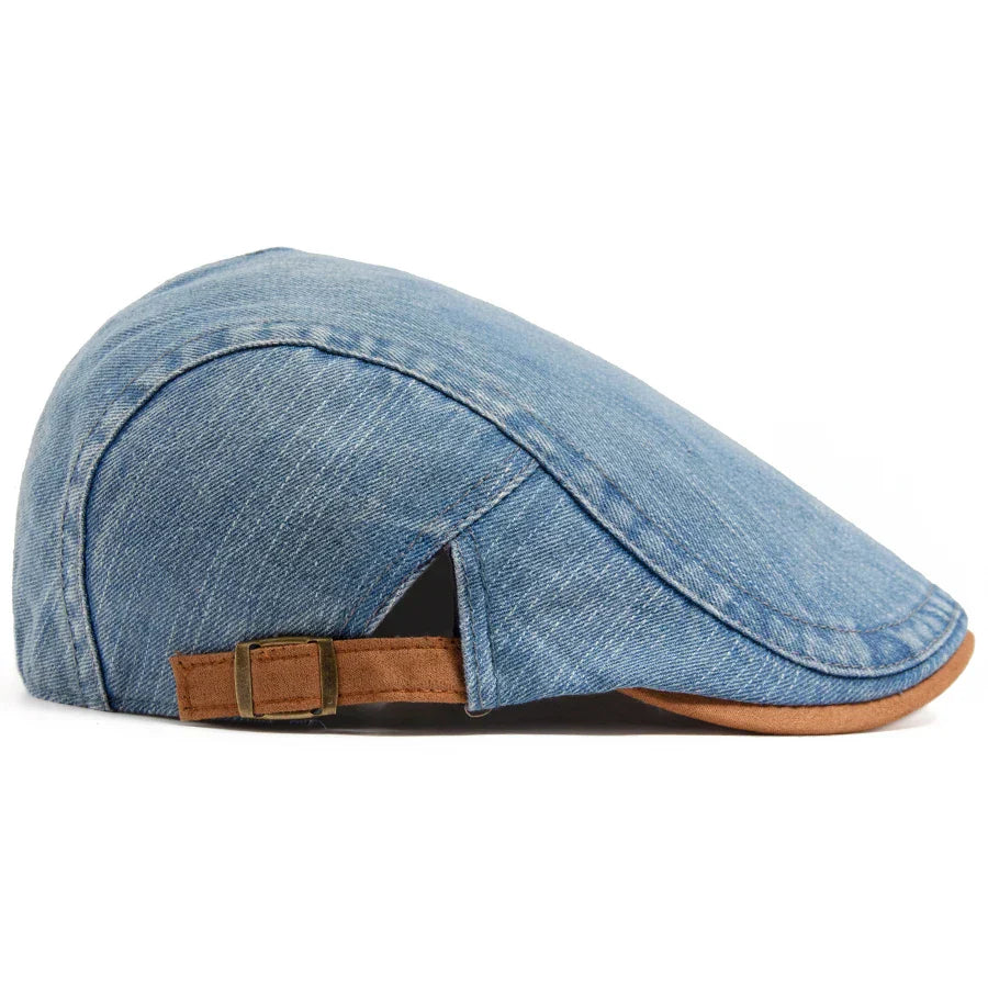Antonio™ | Gorra plana de mezclilla premium – Estilo atemporal y comodidad diaria.