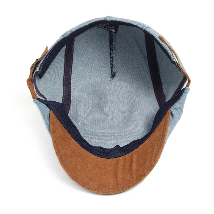 Antonio™ | Gorra plana de mezclilla premium – Estilo atemporal y comodidad diaria.