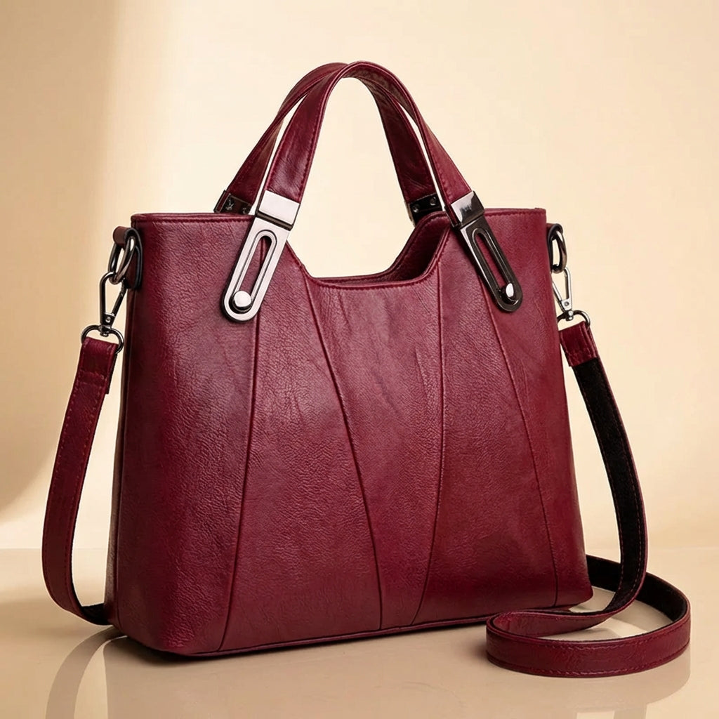 Bolso de Mano de Cuero Sienna