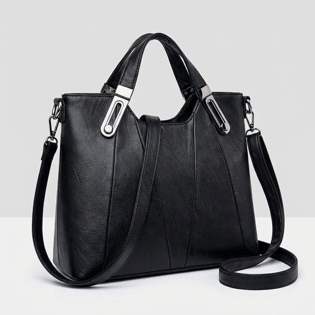 Bolso de Mano de Cuero Sienna